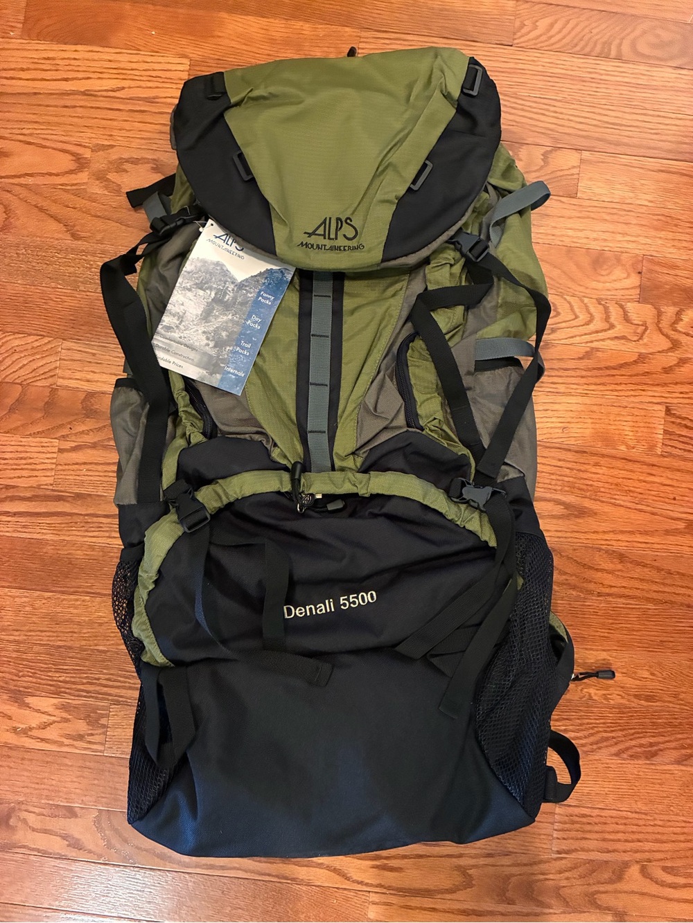 Denali 5500 Olive Green (Internal Frame) Hiking Backpack